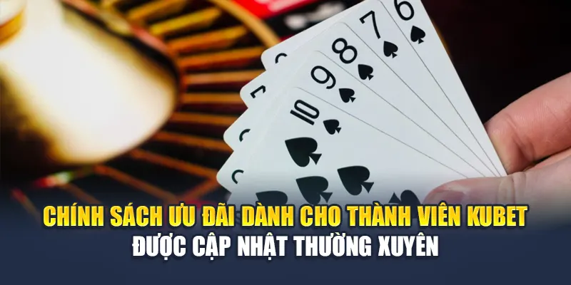 Chính sách ưu đãi dành cho thành viên Kubet được cập nhật thường xuyên